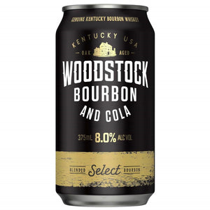 Woodstock Bourbon & Cola 8.0% 375ML 10 Pack