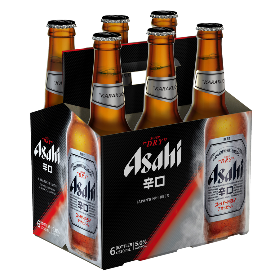 Asahi Super Dry 5% Bottles 330mL