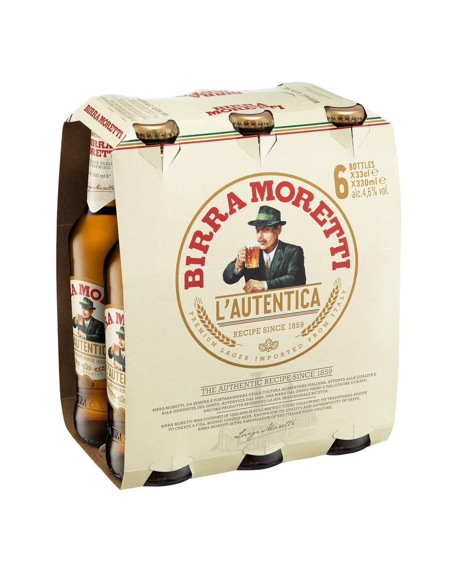 Birra Moretti Lager Bottles 330mL