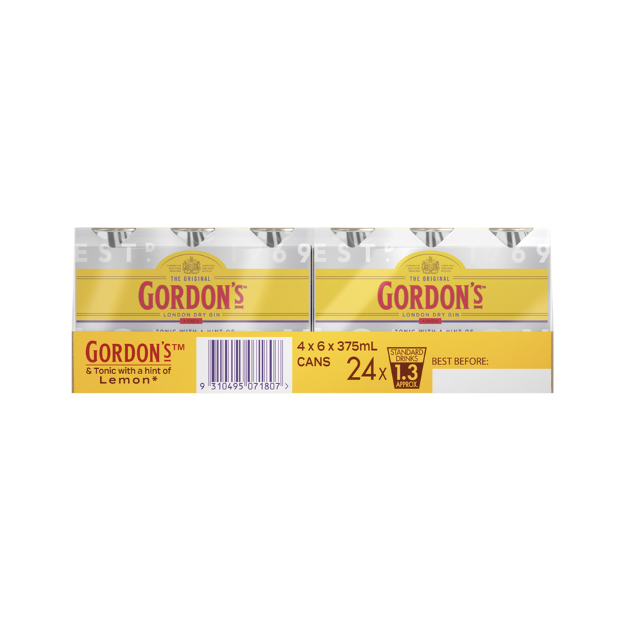 Gordon's Gin & Tonic Cans 375mL