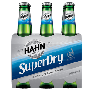 Hahn Super Dry 4.6% 330mL Bottles