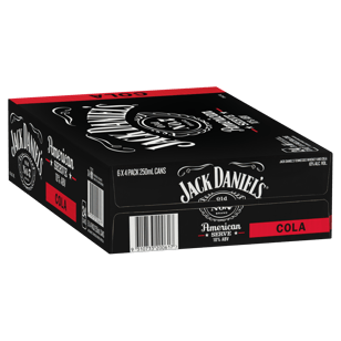 Jack Daniel's American Serve & Cola cans 250mL