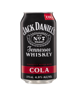Jack Daniel's Whiskey & Cola 375mL 4.8% Can