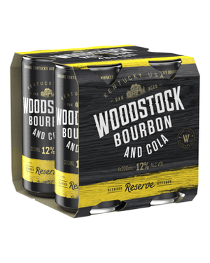 Woodstock Reserve Bourbon & Cola Cans 12% 200mL