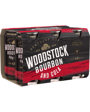 Woodstock Bourbon & Cola Cans 4.8% 375mL